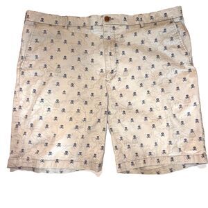 Izod Saltwater Men's Shorts / Sz 42 / Skulls Pirates / Gray